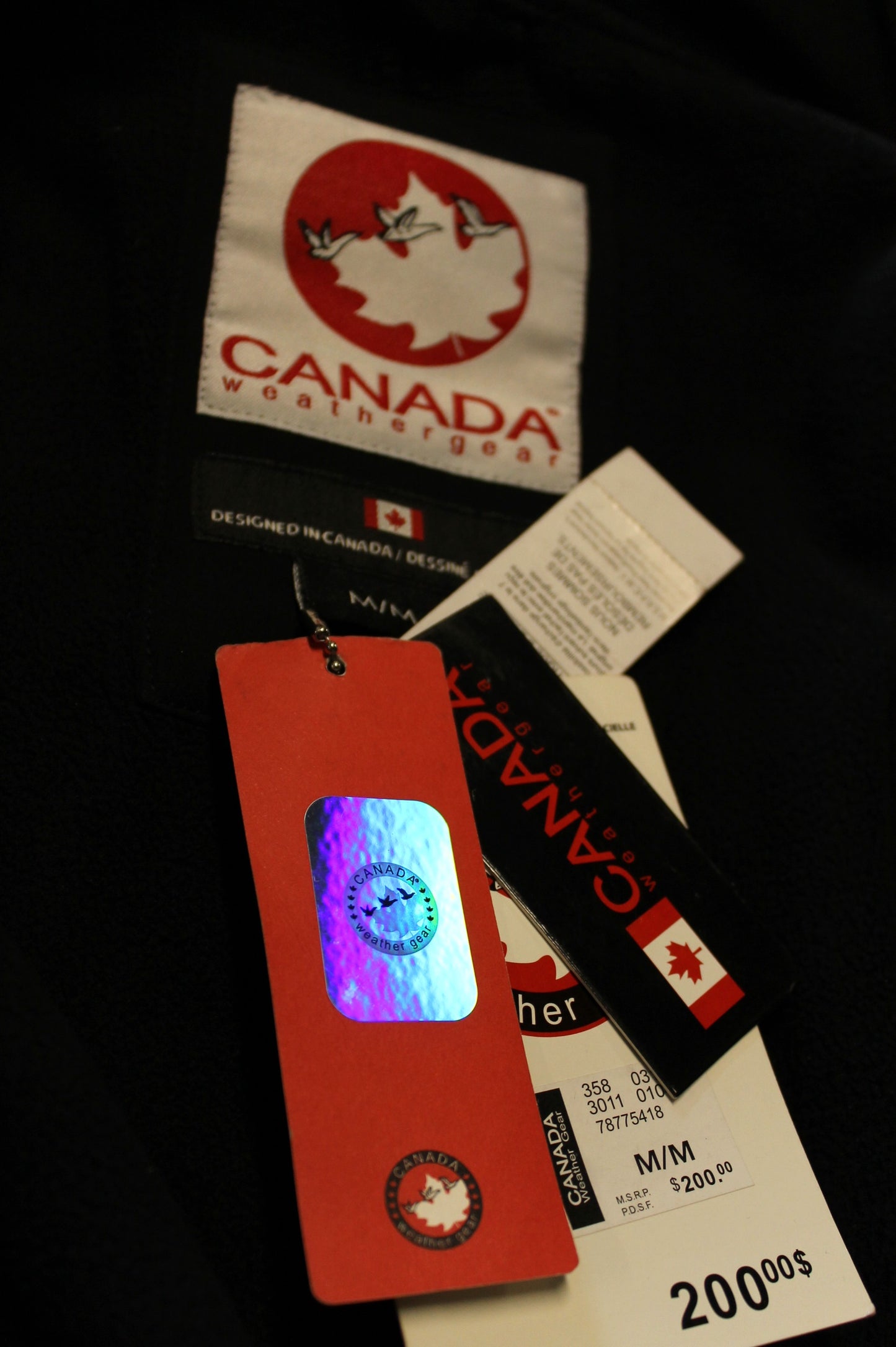 Canada Weather Gear Hooded Jacket Size Medium