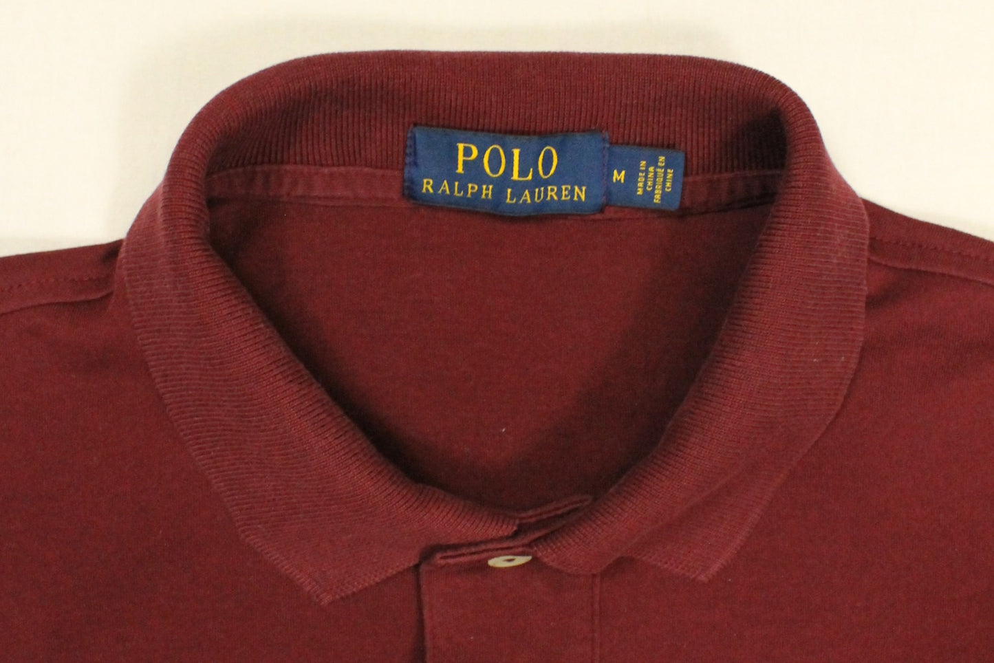 Polo By Ralph Lauren Burgundy Polo Size Medium