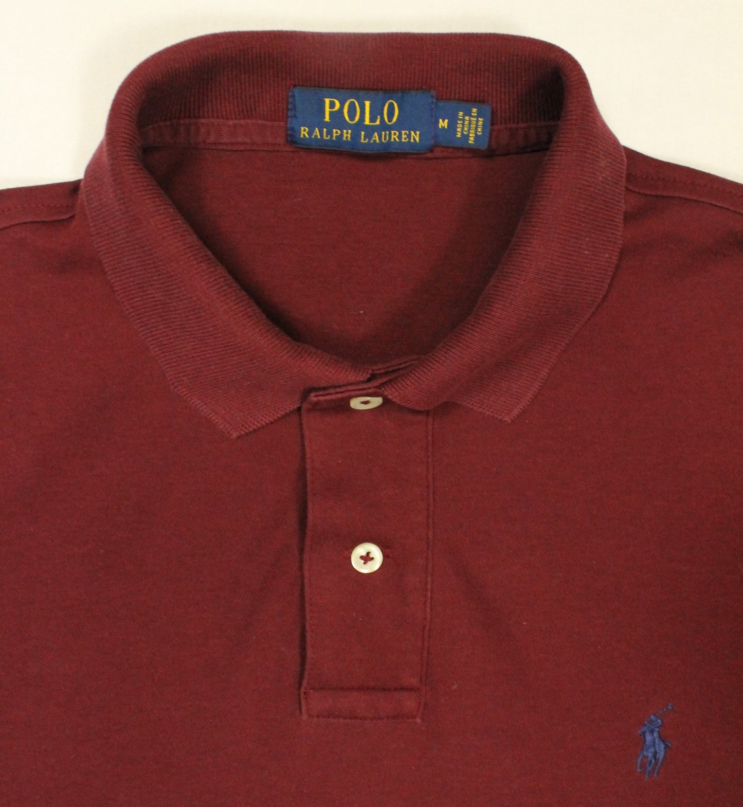 Polo By Ralph Lauren Burgundy Polo Size Medium
