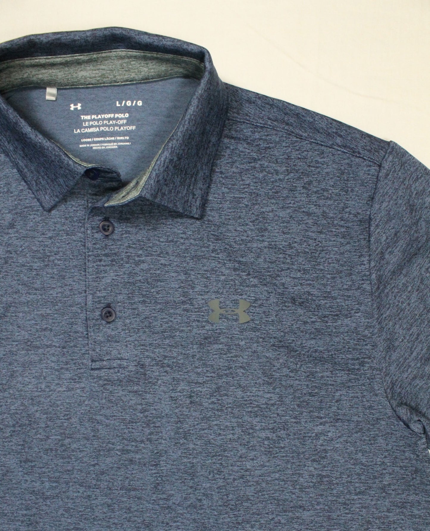 Under Armour Blue Polo Size Large