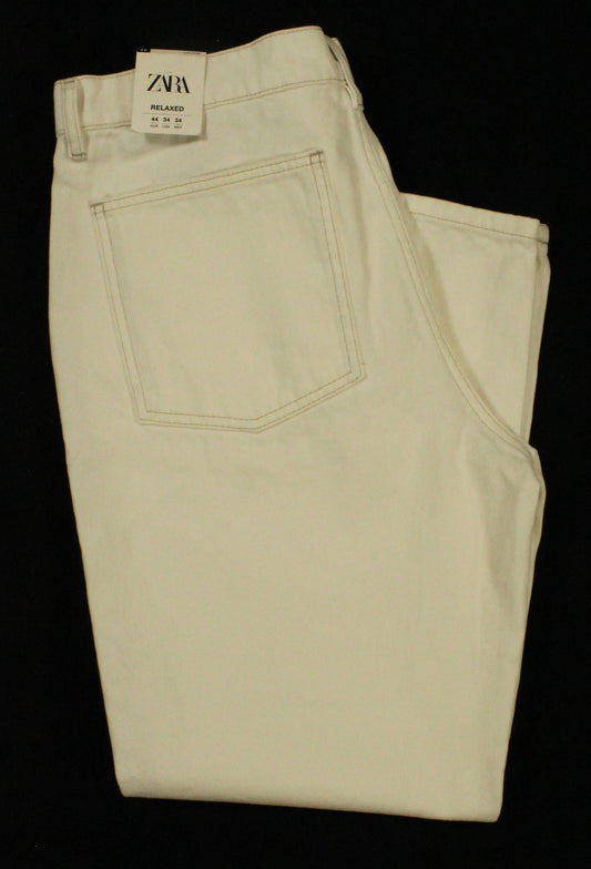 Zara Men's White Pants Size EU44 US34