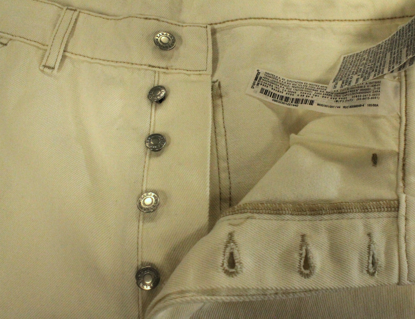 Zara Men's White Pants Size EU44 US34