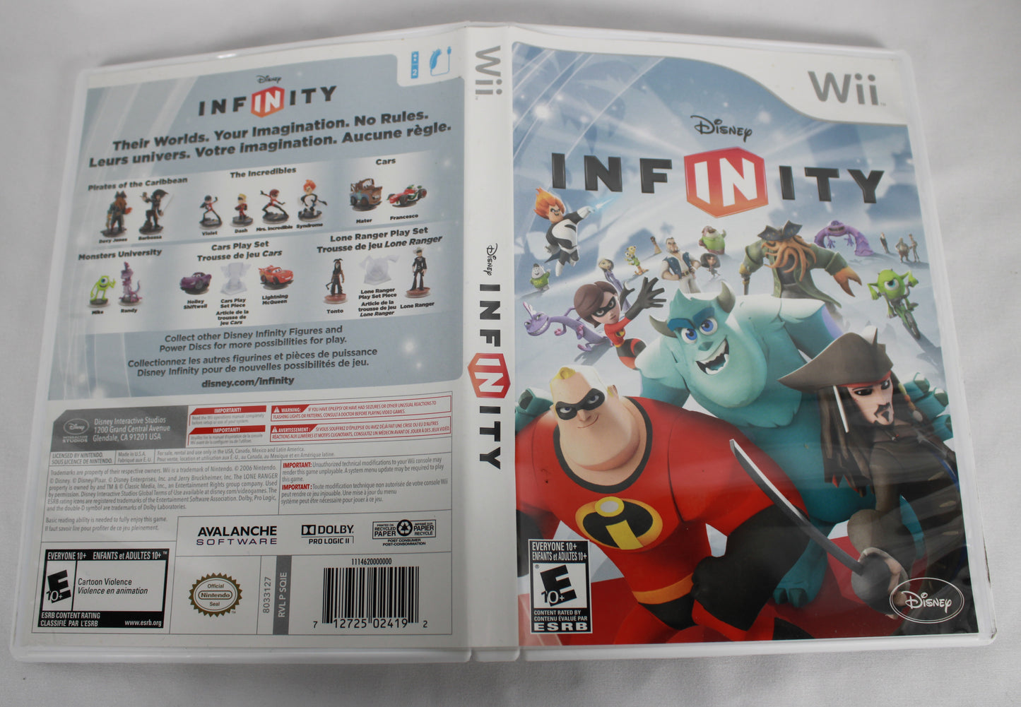 Nintendo Wii Console Bundle with Disney Infinity Starter Pack and Figures