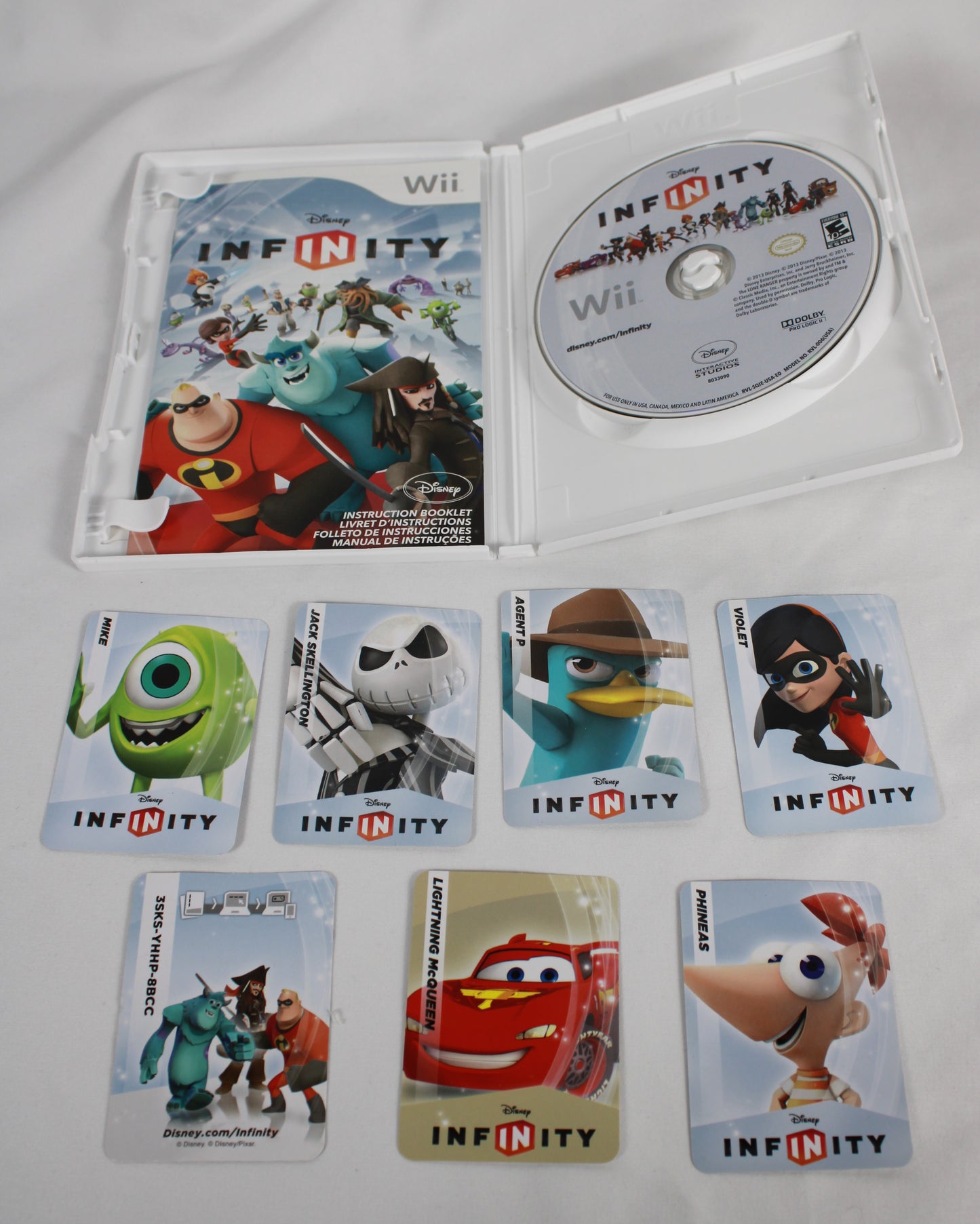 Nintendo Wii Console Bundle with Disney Infinity Starter Pack and Figures