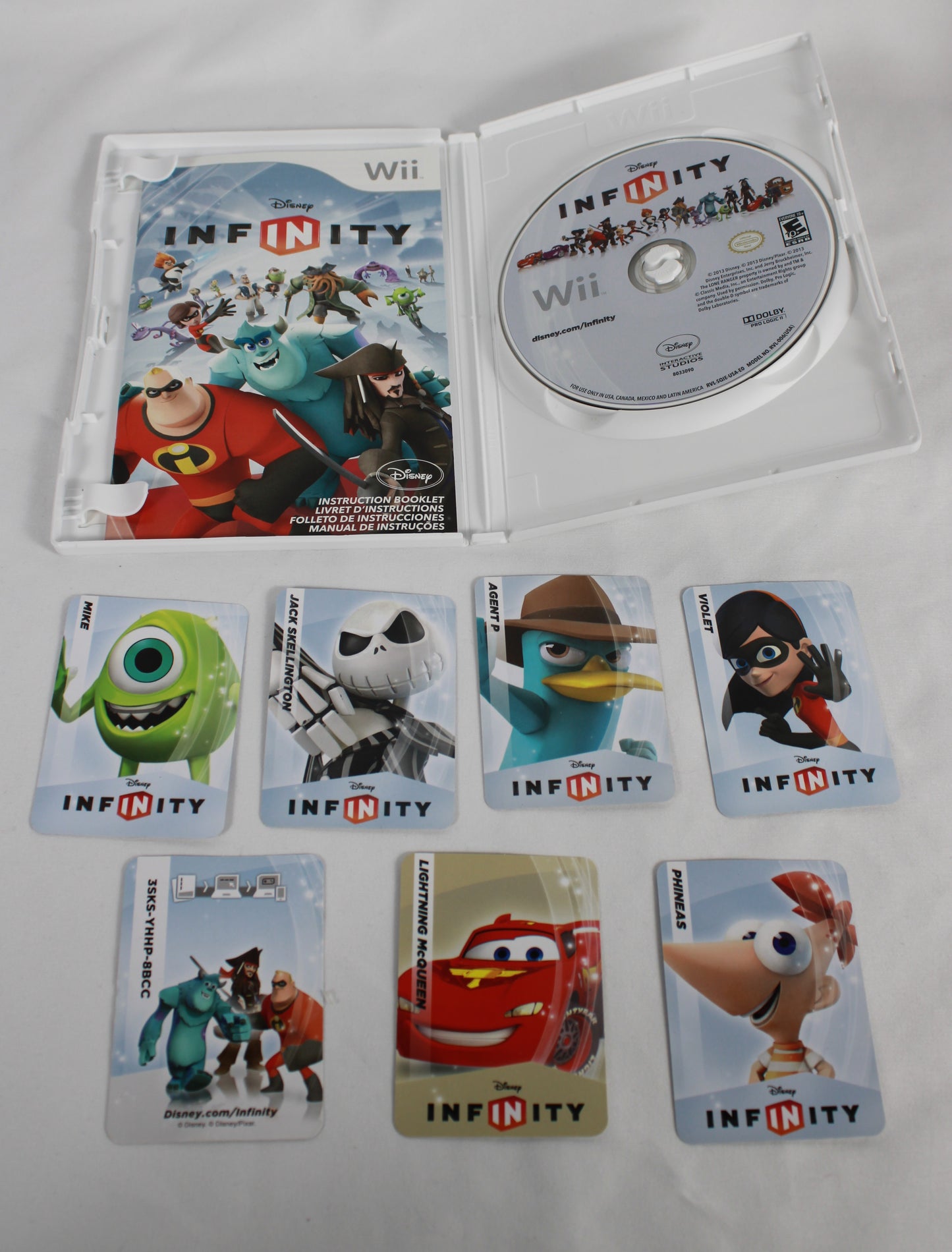 Nintendo Wii Console Bundle with Disney Infinity Starter Pack and Figures