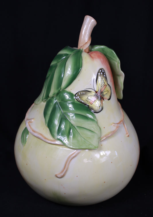 Fitz and Floyd Classics Summer Hill Pear Cookie Jar