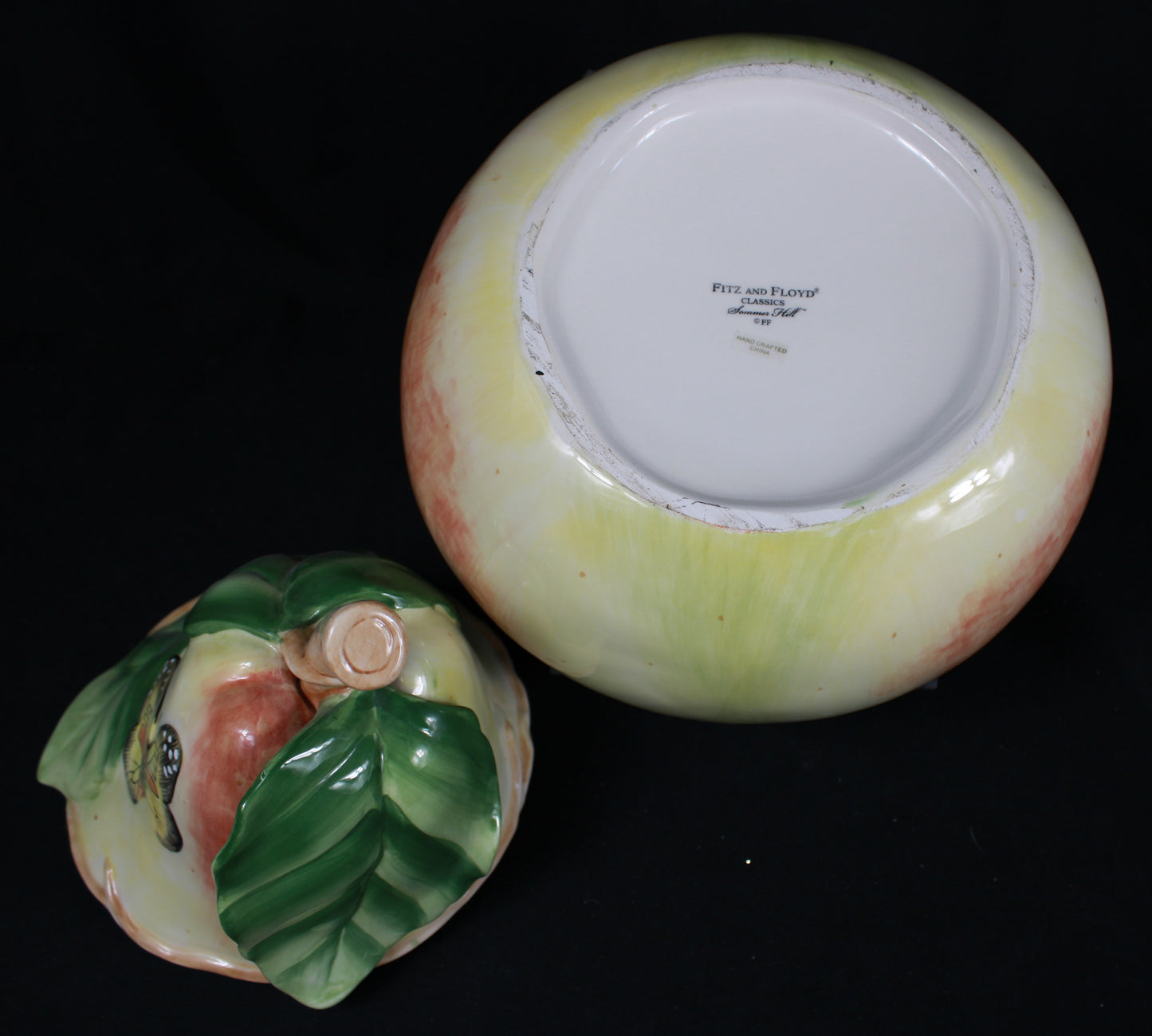 Fitz and Floyd Classics Summer Hill Pear Cookie Jar