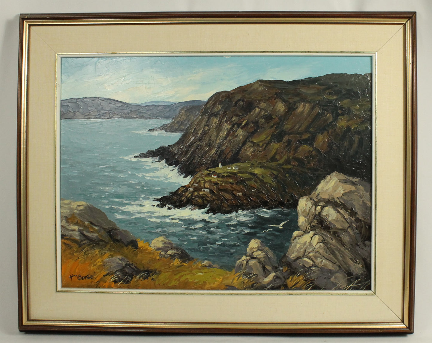 Vibrant Newfoundland Coastal Landscape by Canadian Artist Heather Beaton