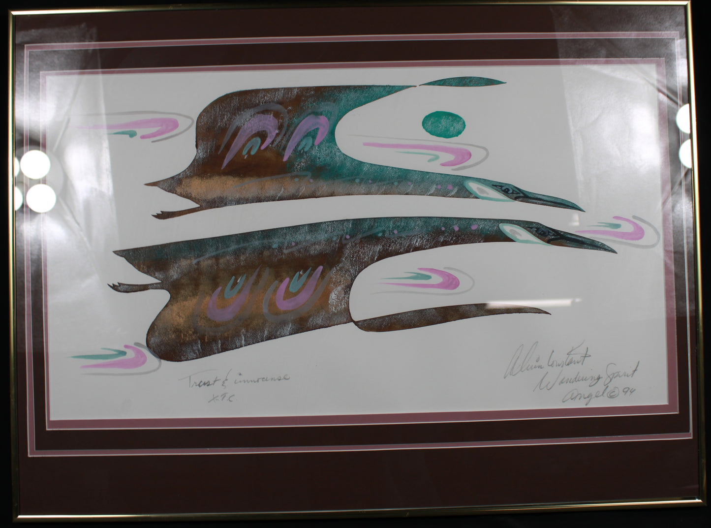 Alvin Constant "Trust & Innocence" Wandering Spirit Signed Original Art 1994