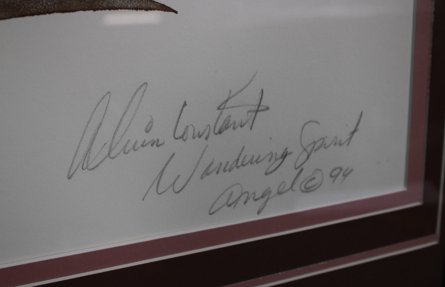 Alvin Constant "Trust & Innocence" Wandering Spirit Signed Original Art 1994