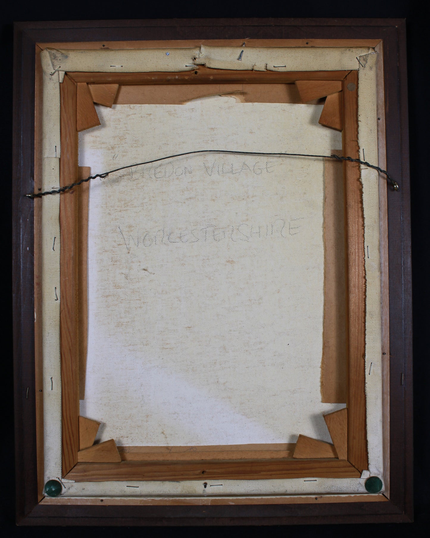 Original L. Thorpe Oil Painting - Bredon Village Worcestershire Landscape