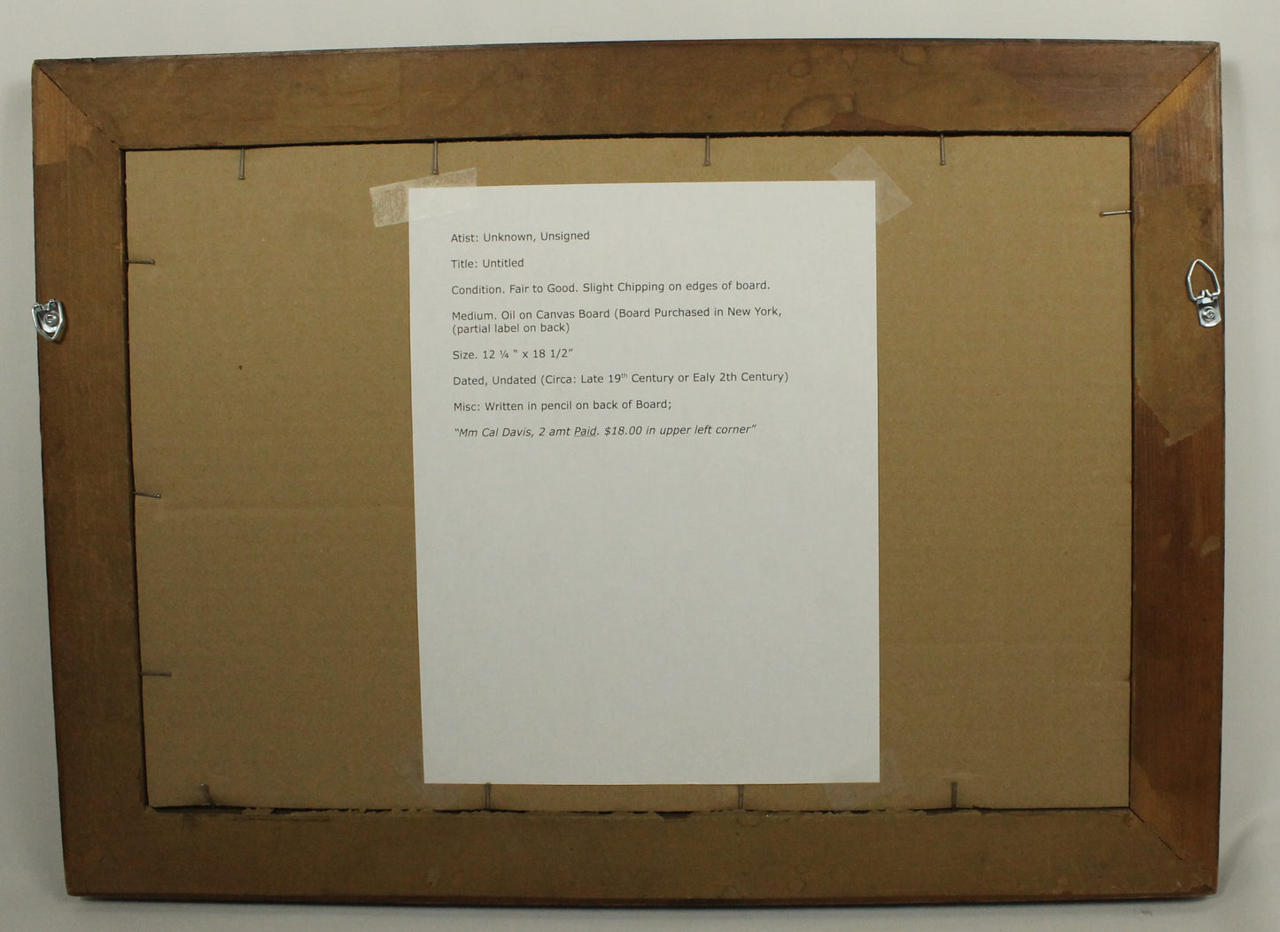 Vintage Wetland Landscape Oil Painting - Duck Pond with Water Lilies