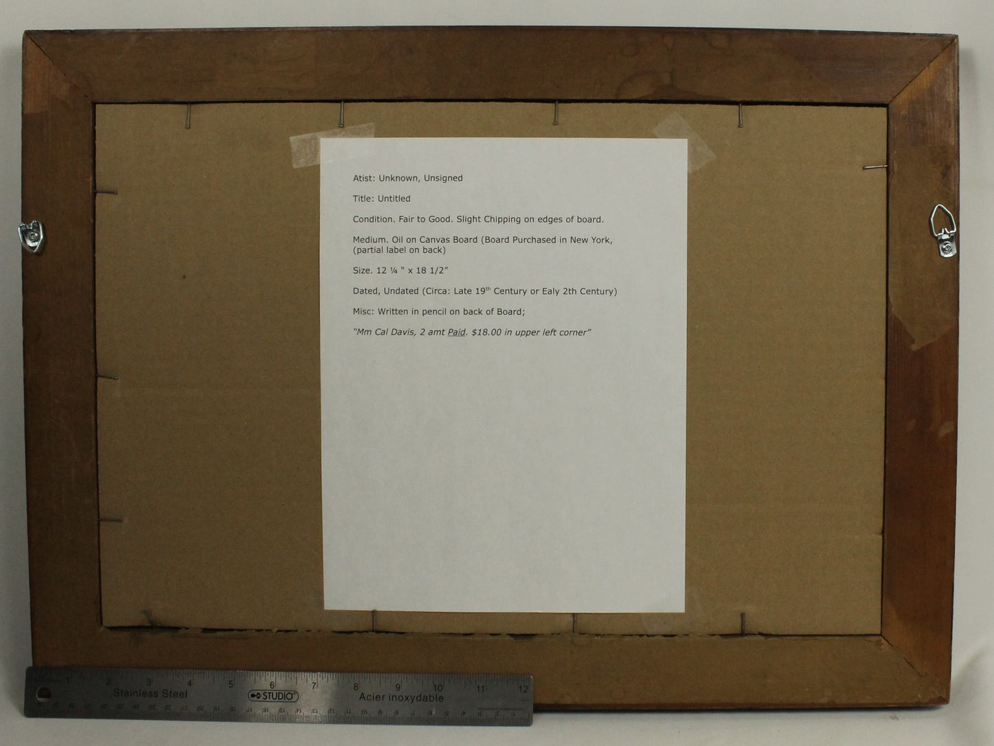 Vintage Wetland Landscape Oil Painting - Duck Pond with Water Lilies