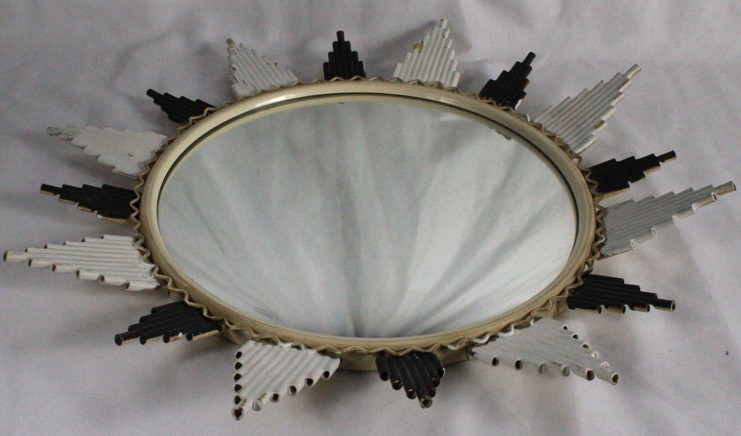 Vintage Mid-Century Modern Sunburst Mirror