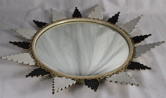 Vintage Mid-Century Modern Sunburst Mirror