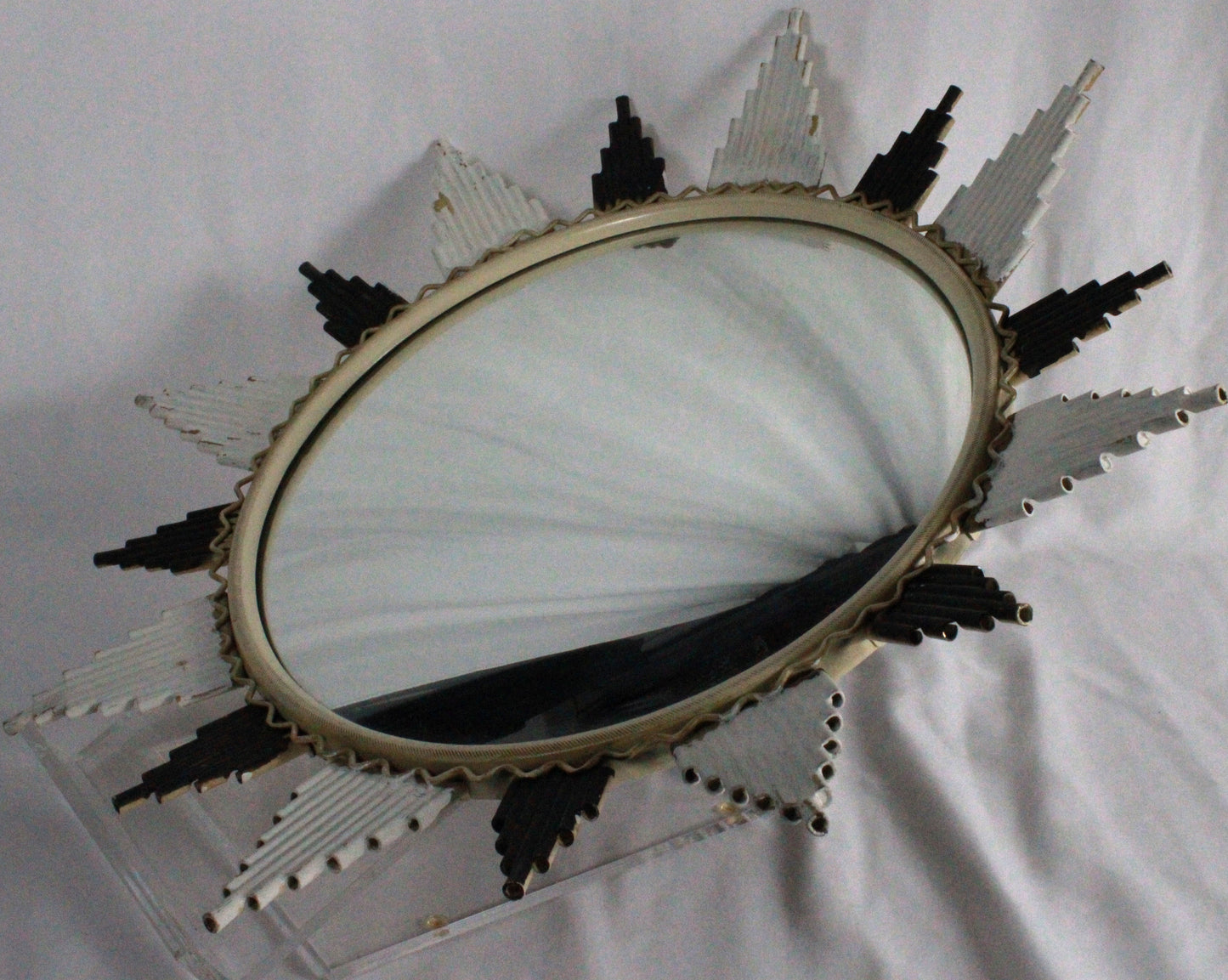 Vintage Mid-Century Modern Sunburst Mirror