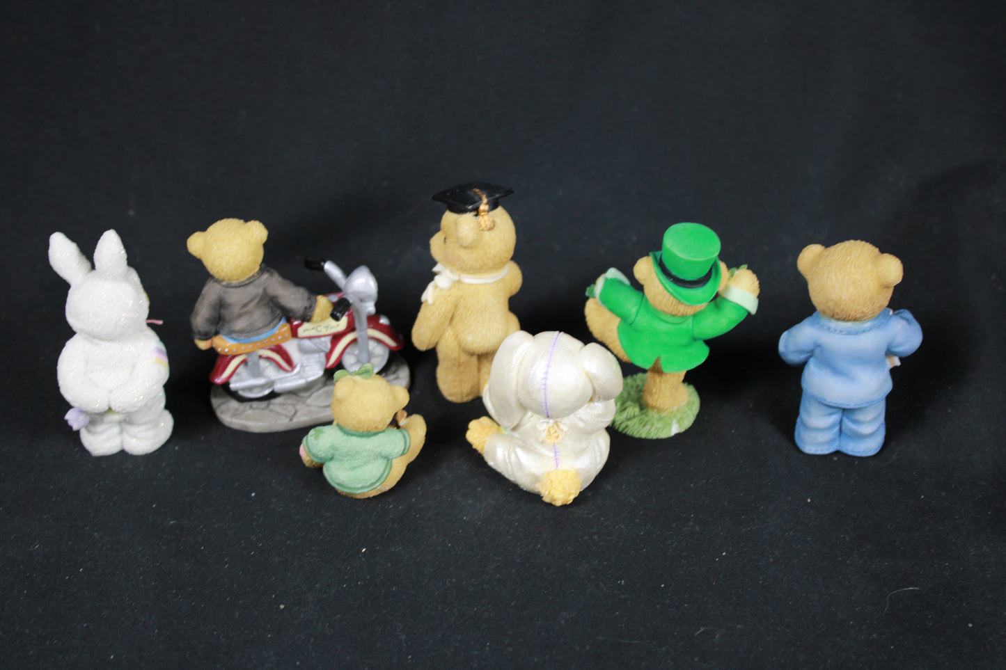 Cherished Teddies and Lovable Teddies Figurine Collection - 7 Pieces