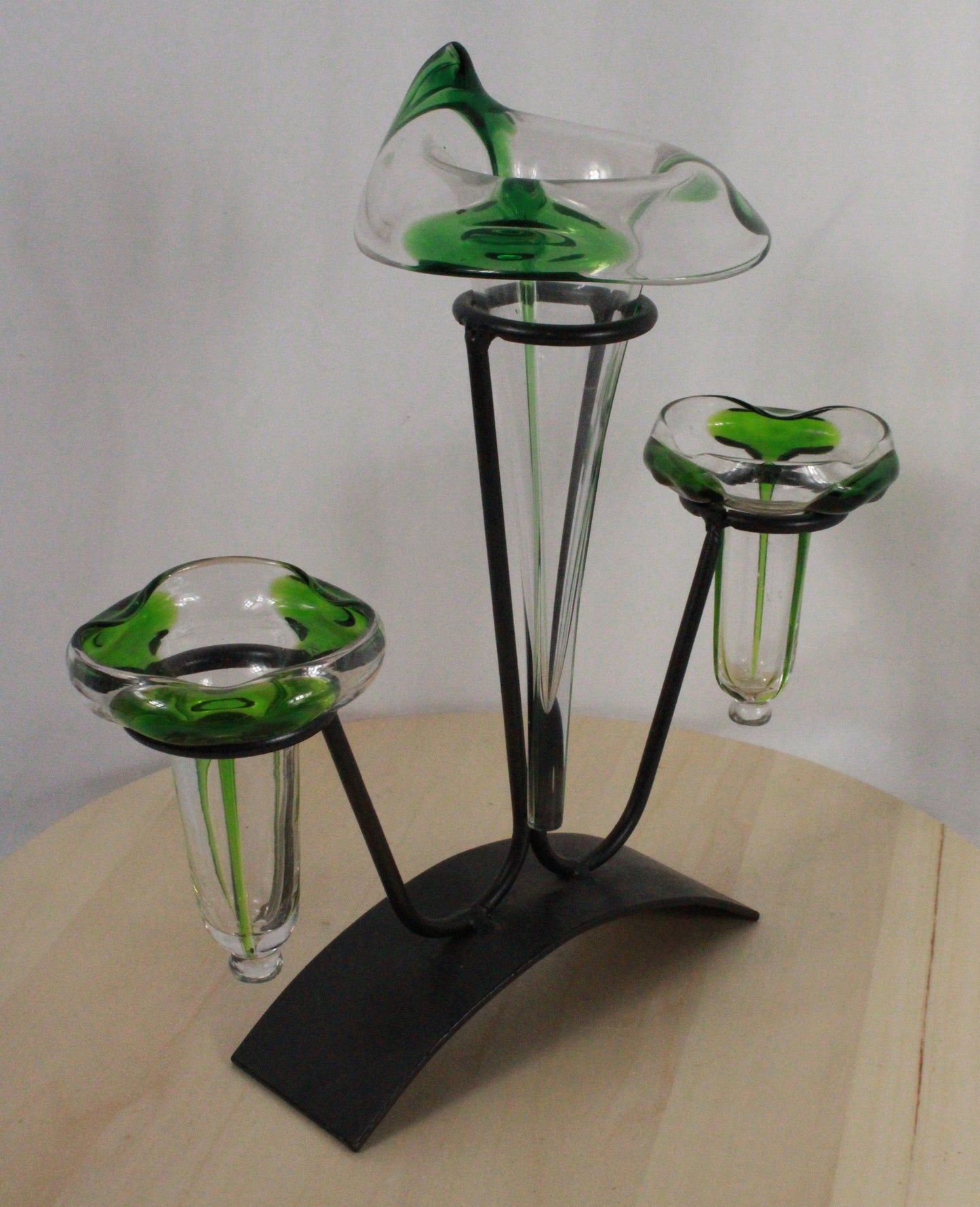 Antique Stuart & Sons Art Nouveau Glass Epergne Centerpiece