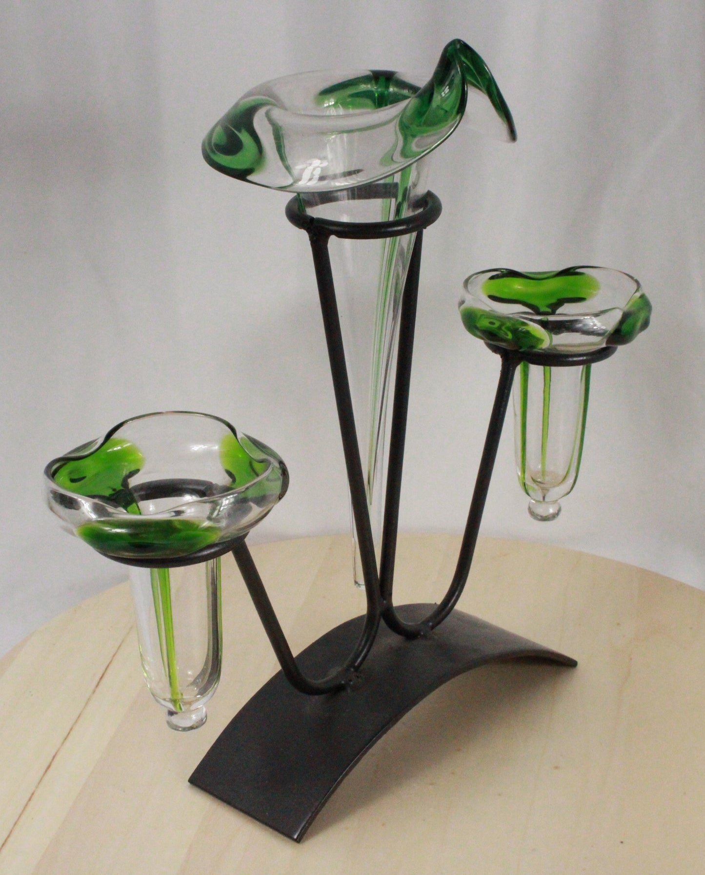 Antique Stuart & Sons Art Nouveau Glass Epergne Centerpiece