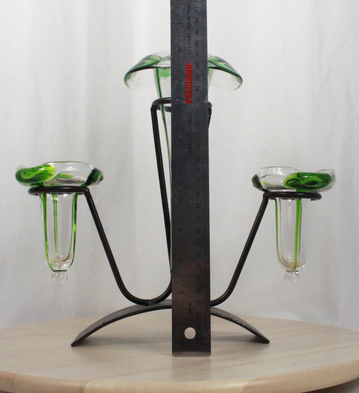 Antique Stuart & Sons Art Nouveau Glass Epergne Centerpiece