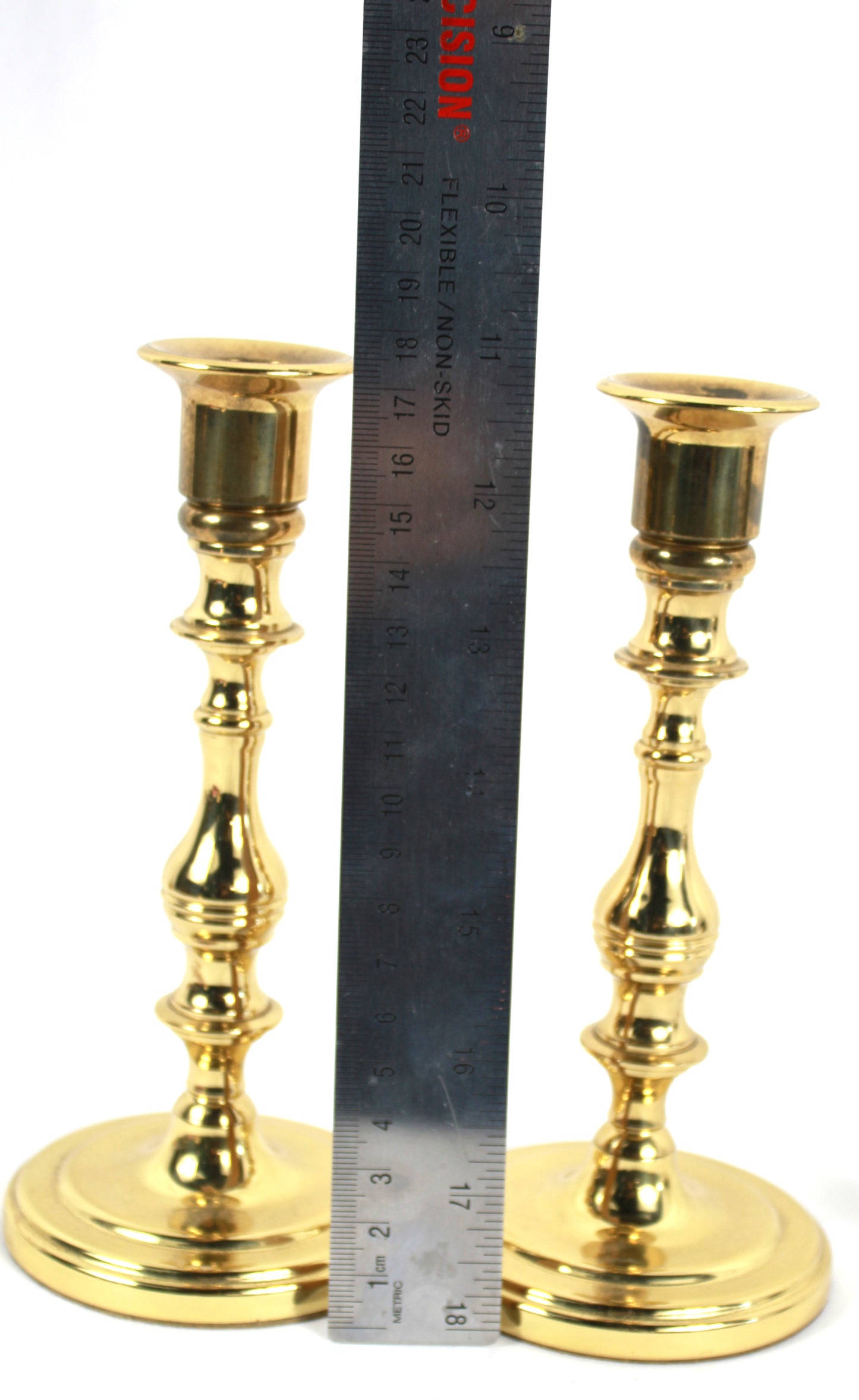 Vintage Baldwin Forged Brass Candlestick Holders