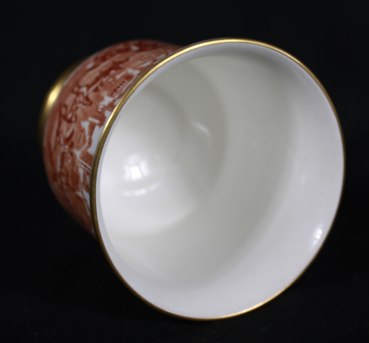 Vintage Coalport Bone China "Hunting Scene" Footed Goblet Vase