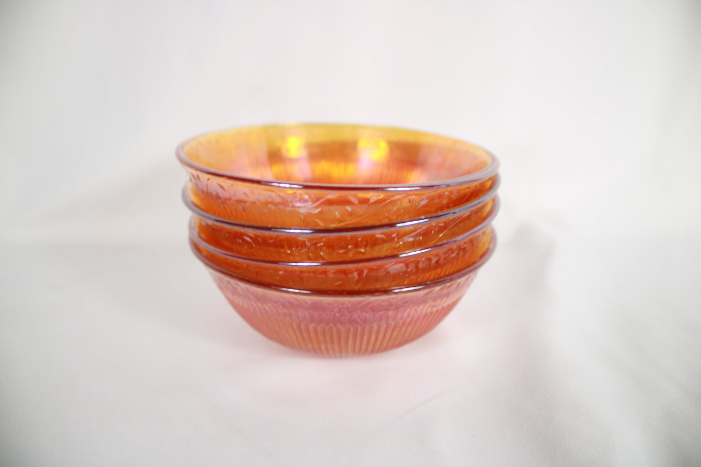 Imperial Glass Marigold Carnival Glass Berry Bowl Set