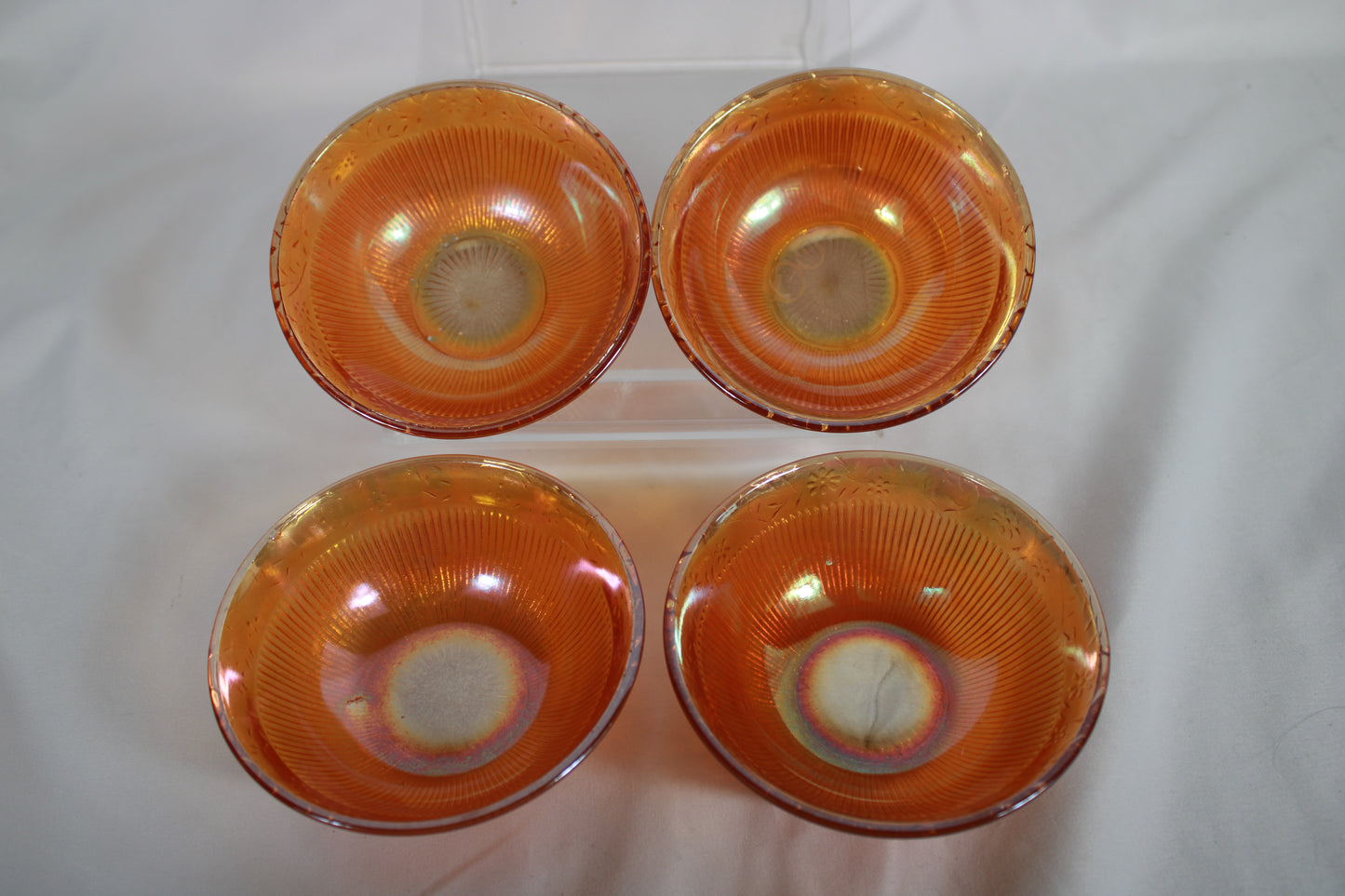 Imperial Glass Marigold Carnival Glass Berry Bowl Set