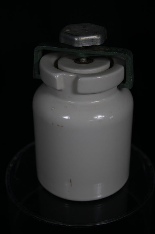 Vintage BF 000 Ceramic Ball Mill Grinding Jar with Clamp Lid
