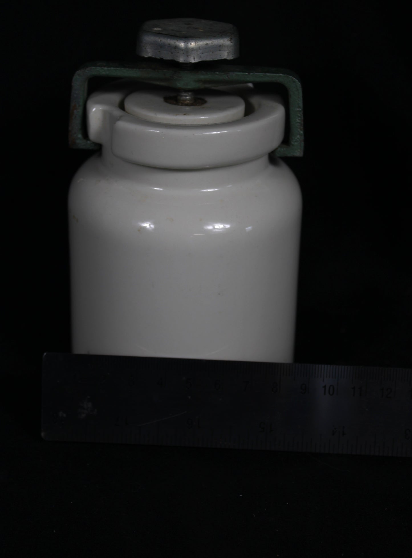 Vintage BF 000 Ceramic Ball Mill Grinding Jar with Clamp Lid