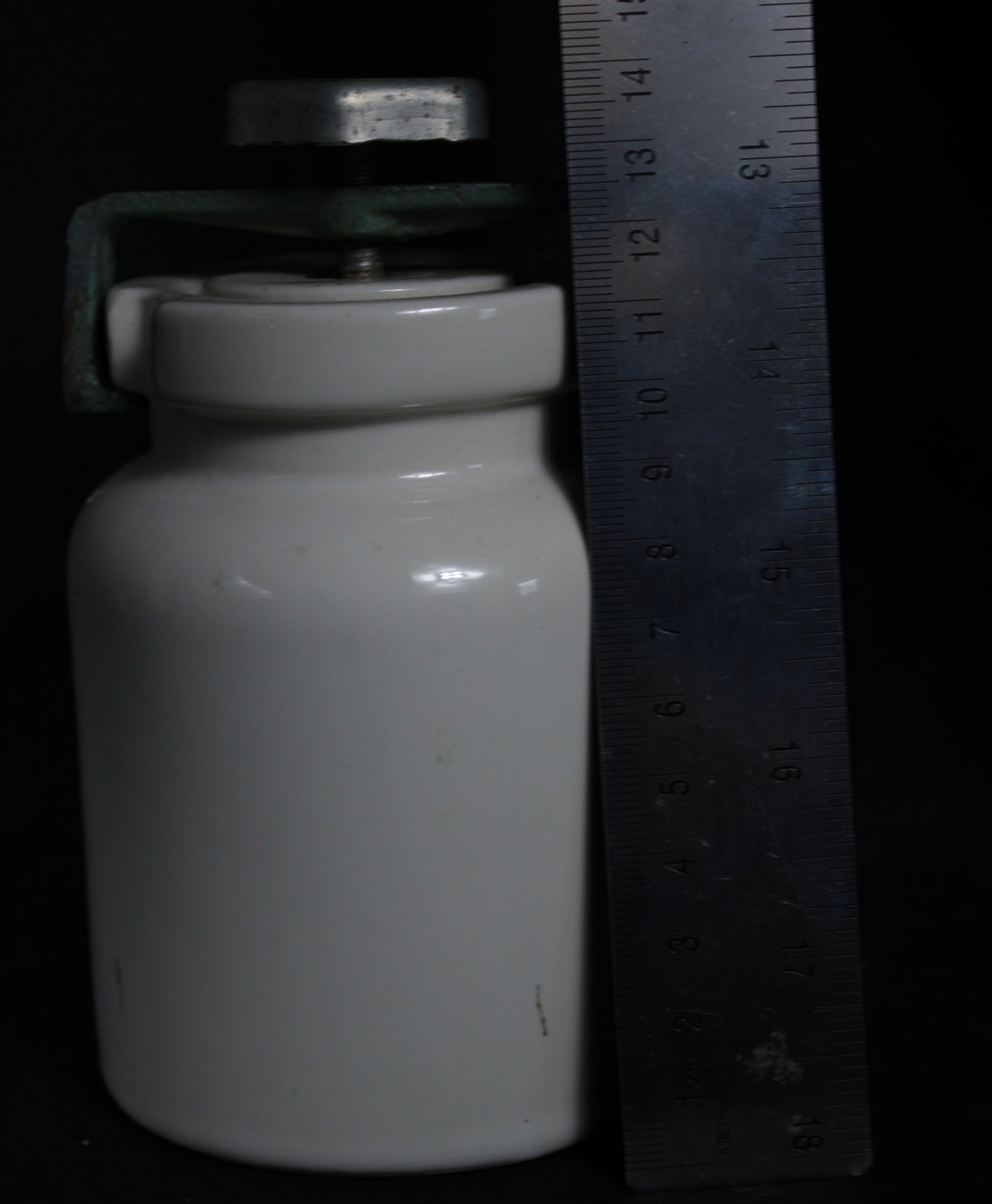 Vintage BF 000 Ceramic Ball Mill Grinding Jar with Clamp Lid