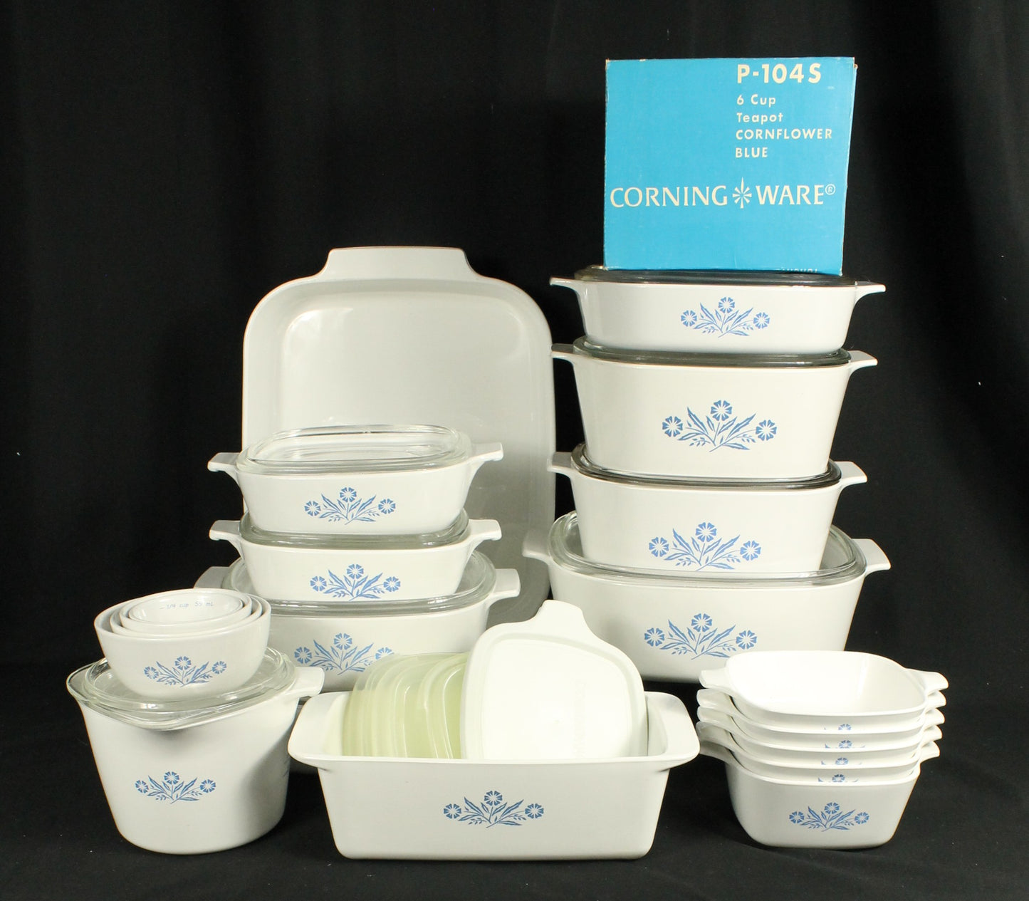 Corning Ware Blue Cornflower 18pc Set