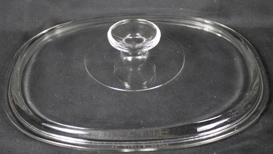 Pyrex for Corning Ware French White Oval Glass Replacement Lid (DC-1 1/2-C)