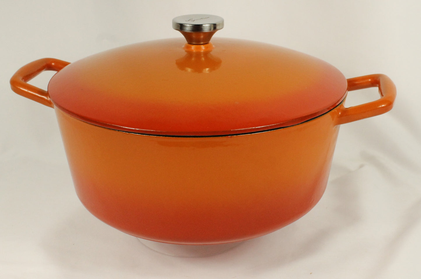 Lagostina Orange Cast Iron Dutch Oven with Lid