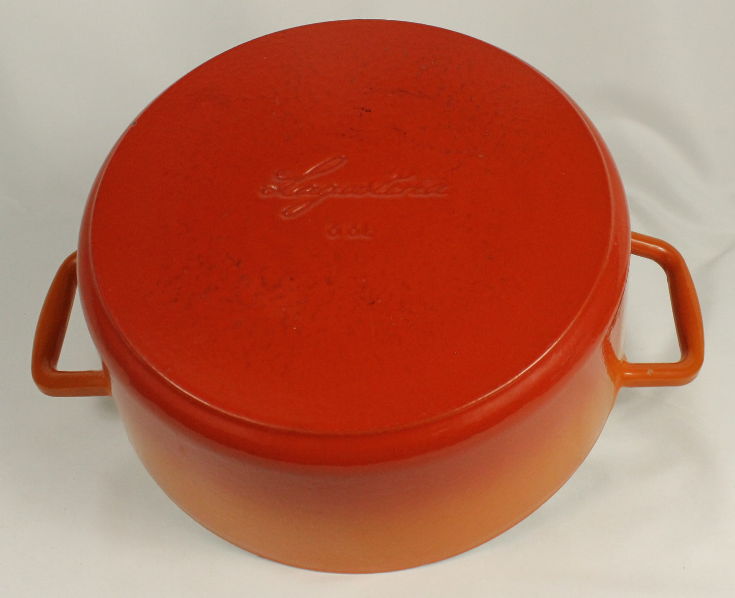 Lagostina Orange Cast Iron Dutch Oven with Lid