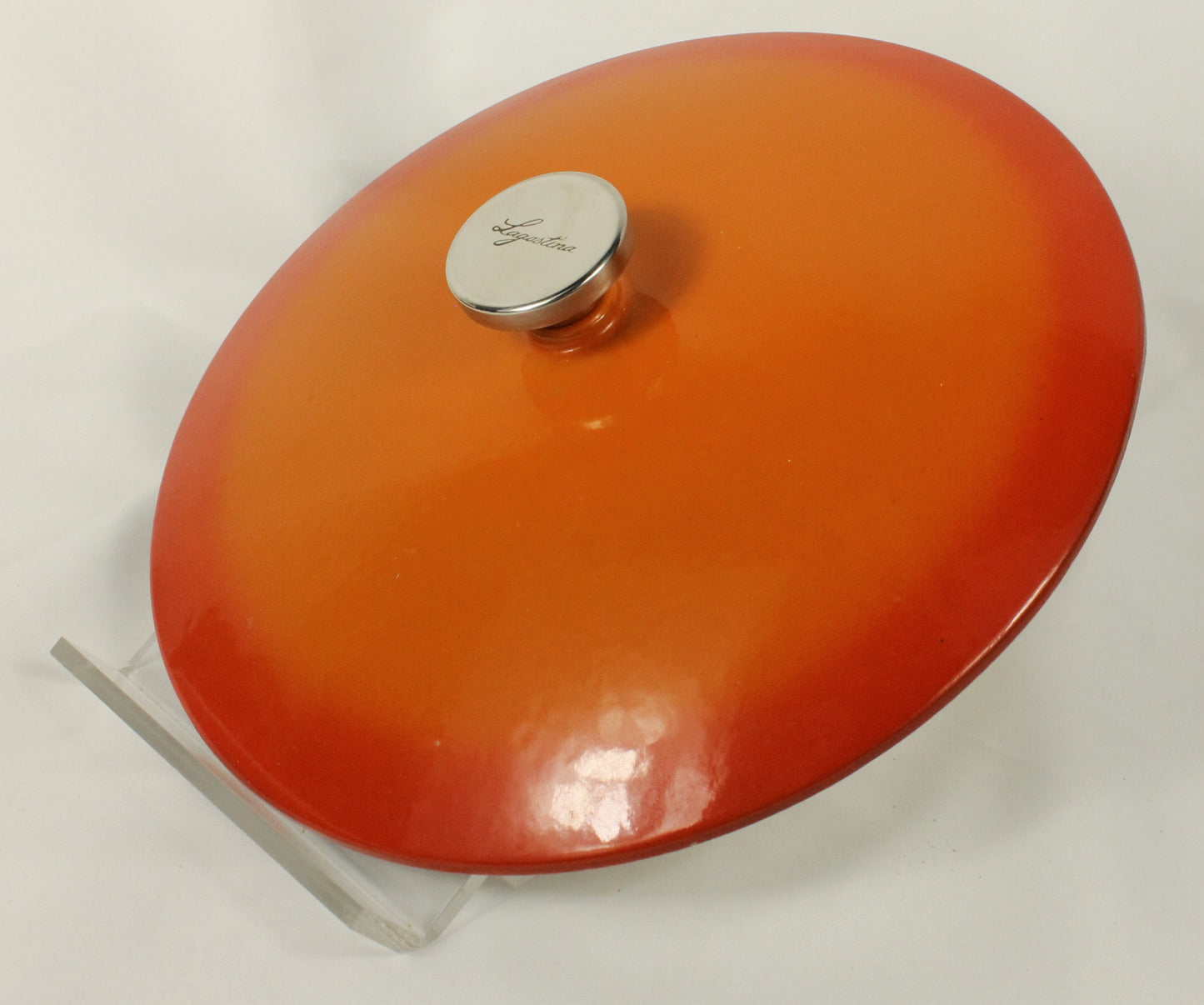 Lagostina Orange Cast Iron Dutch Oven with Lid