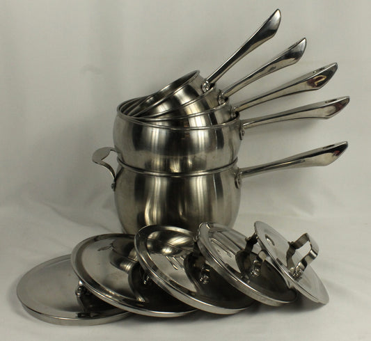 Lagostina Commercial Pro Stainless Steel Pots with Lids