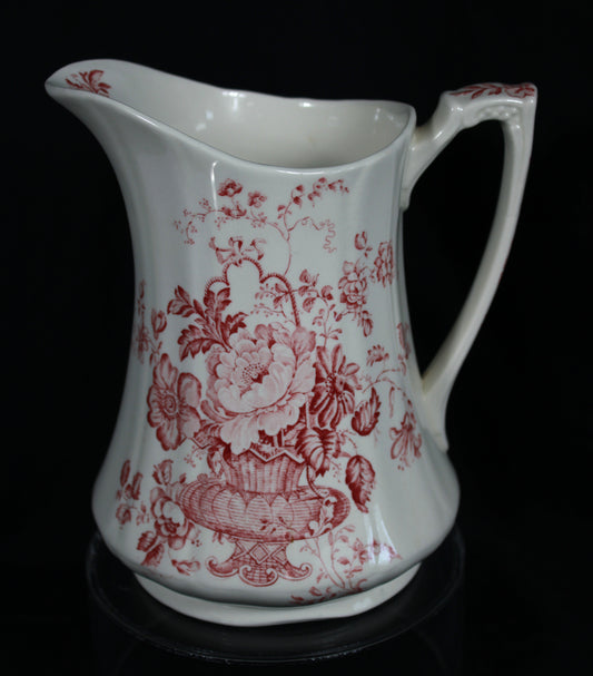 Alfred Meakin Staffordshire Charlotte Pink Transferware Milk Jug