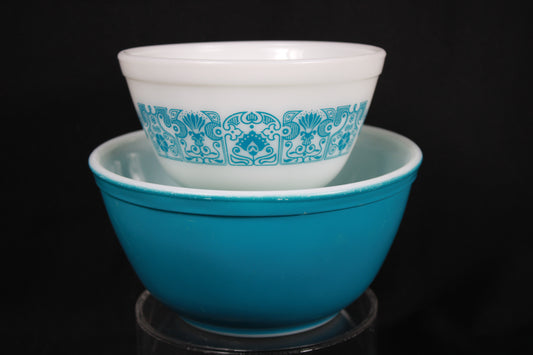 Pyrex Horizon Blue Mixing Bowl Set (401 & 402)