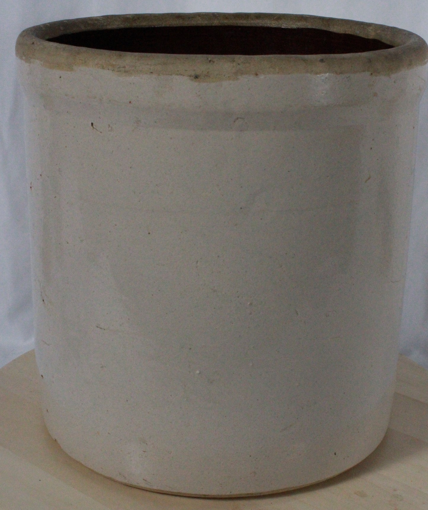 Antique American Stoneware Crock with Albany Slip Interior