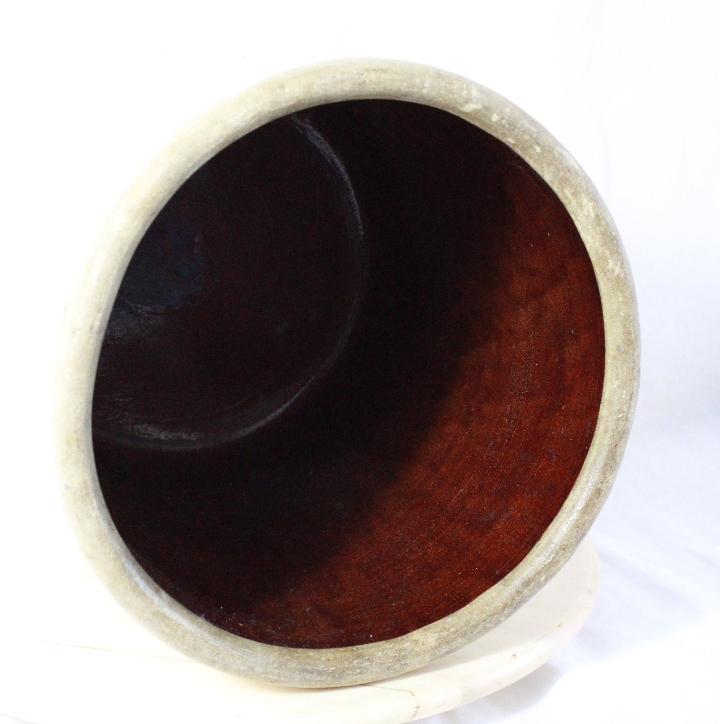 Antique American Stoneware Crock with Albany Slip Interior