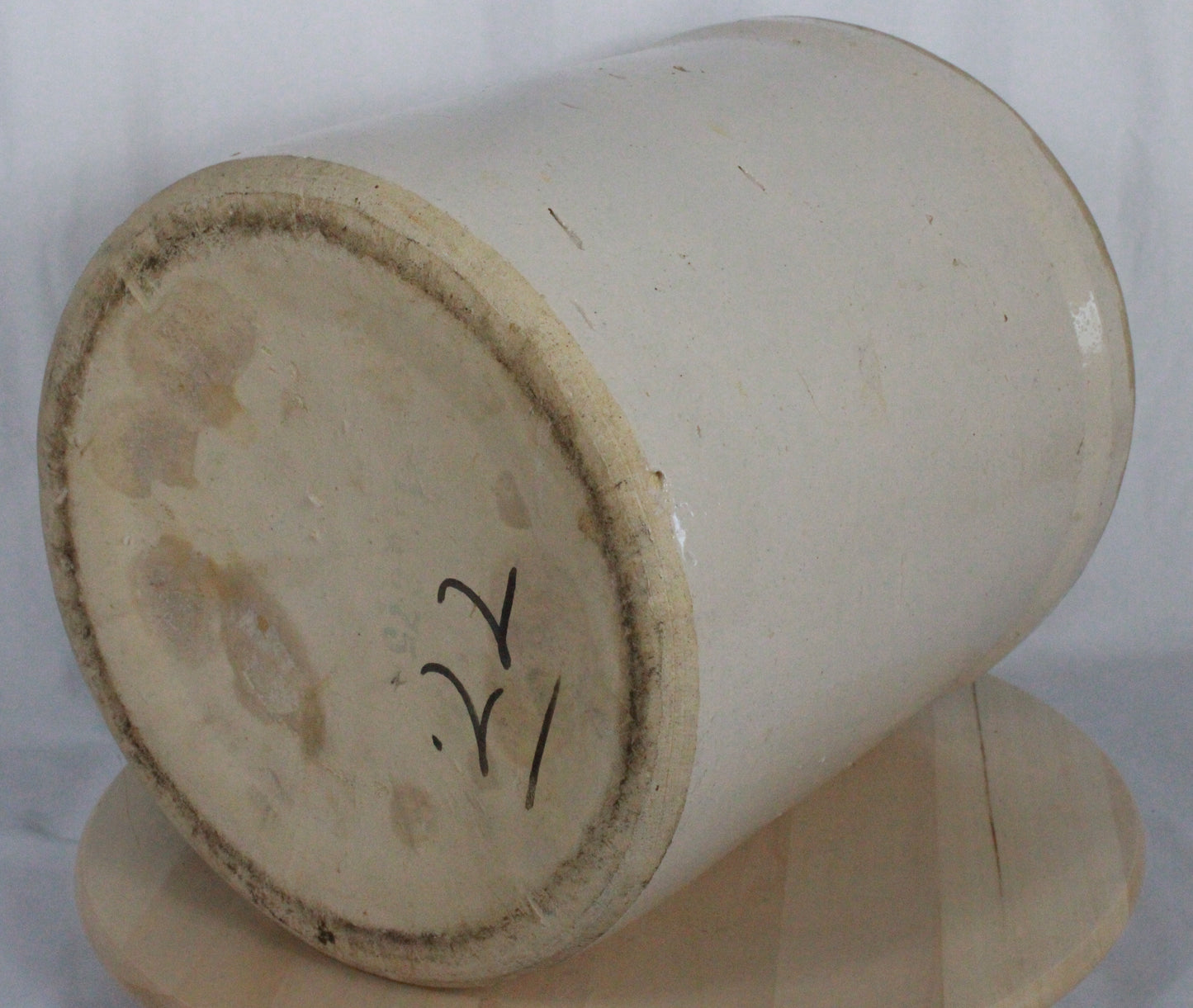 Antique American Stoneware Crock with Albany Slip Interior