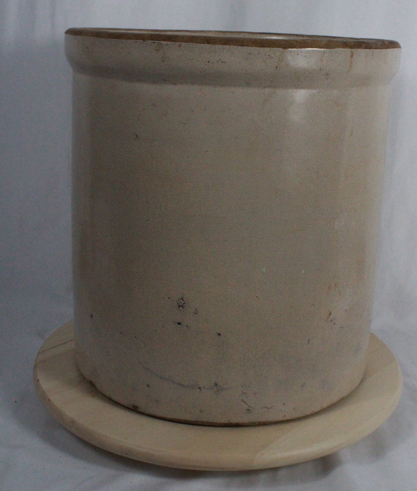 Vintage Robinson Ransbottom Style 4 Gallon Crown Stoneware Crock