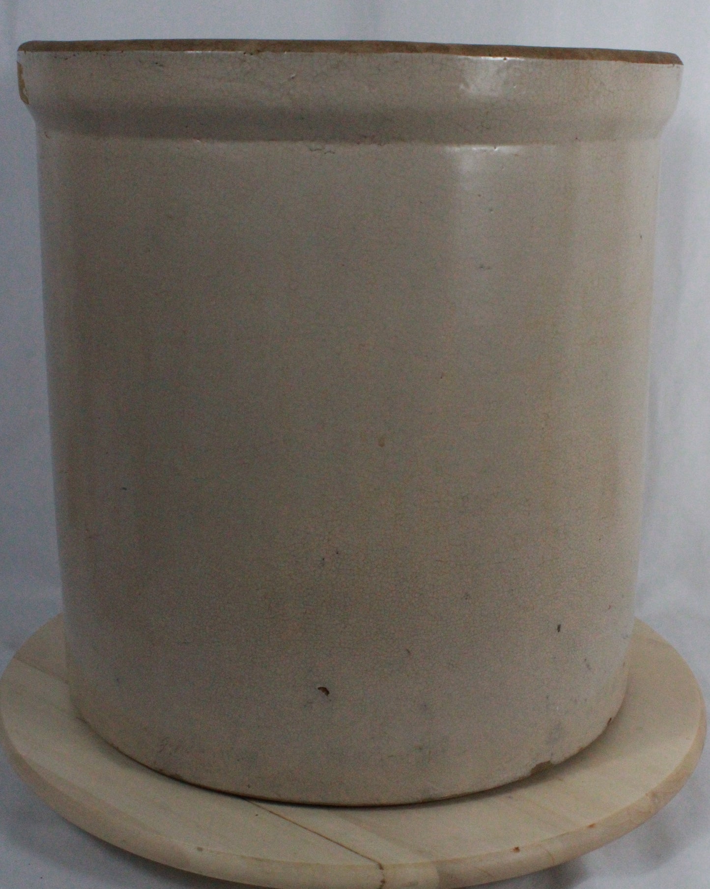 Vintage Robinson Ransbottom Style 4 Gallon Crown Stoneware Crock