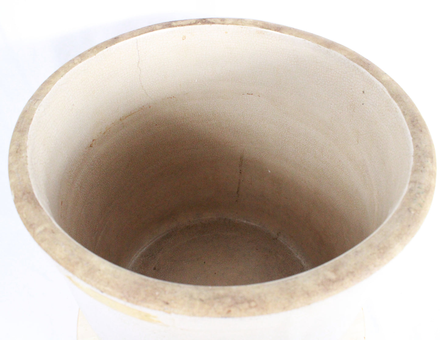 Vintage Robinson Ransbottom Style 4 Gallon Crown Stoneware Crock