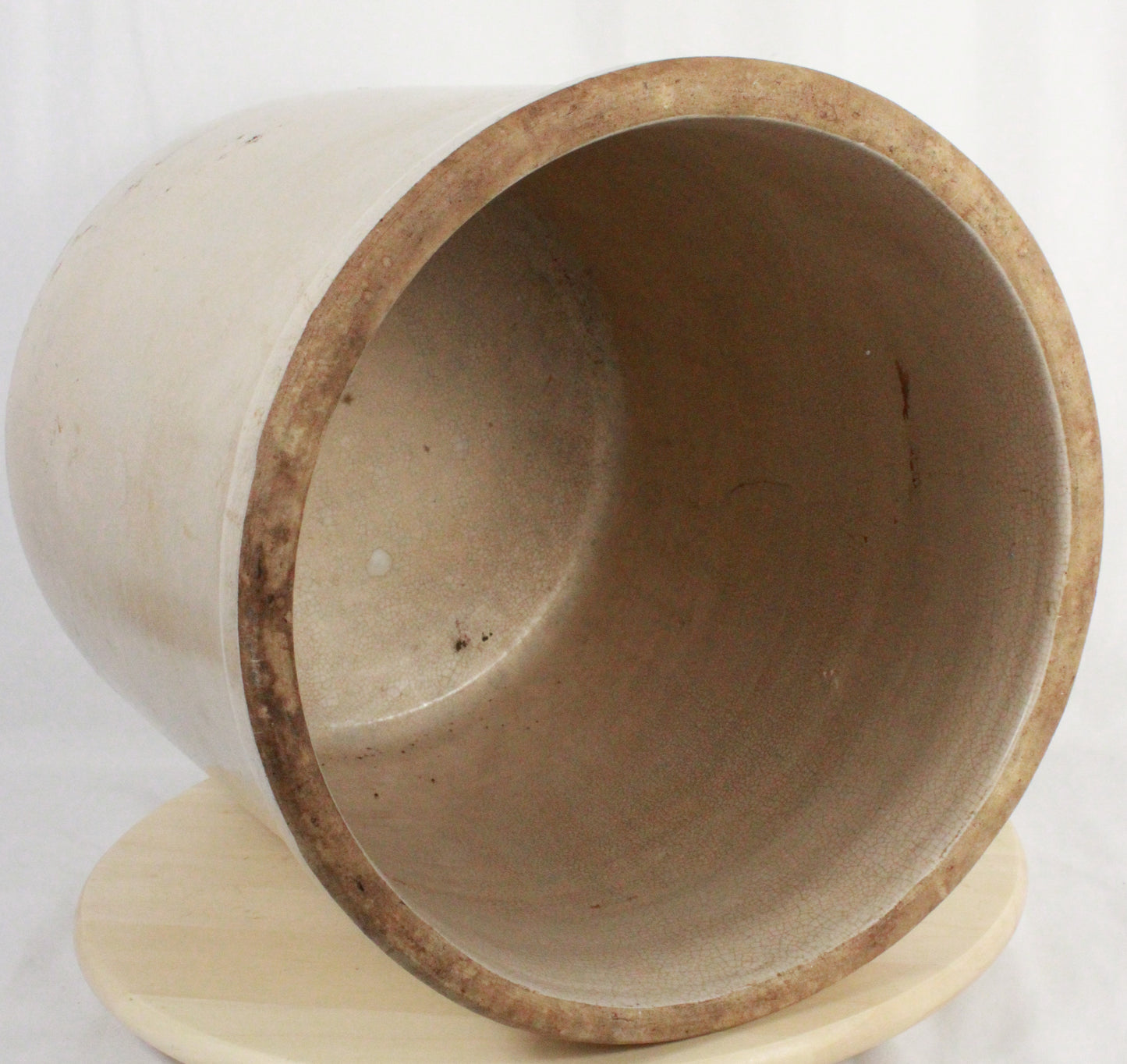 Vintage Robinson Ransbottom Style 4 Gallon Crown Stoneware Crock