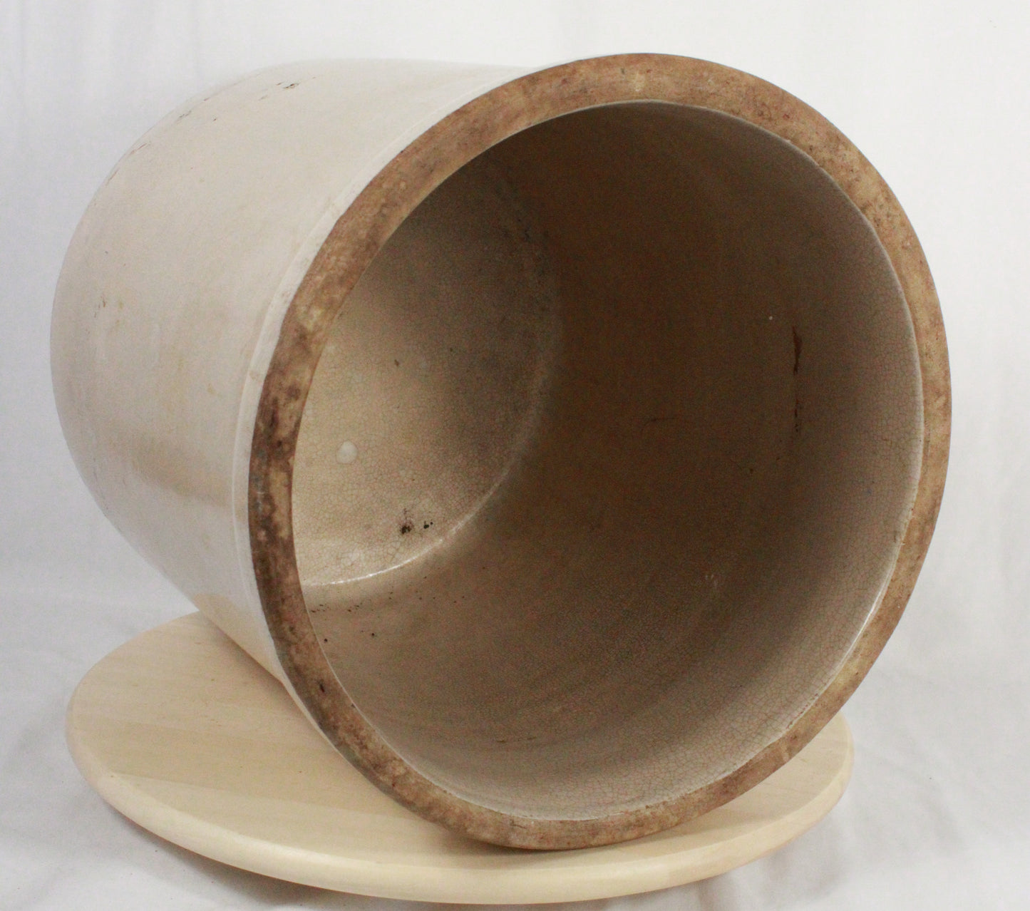 Vintage Robinson Ransbottom Style 4 Gallon Crown Stoneware Crock