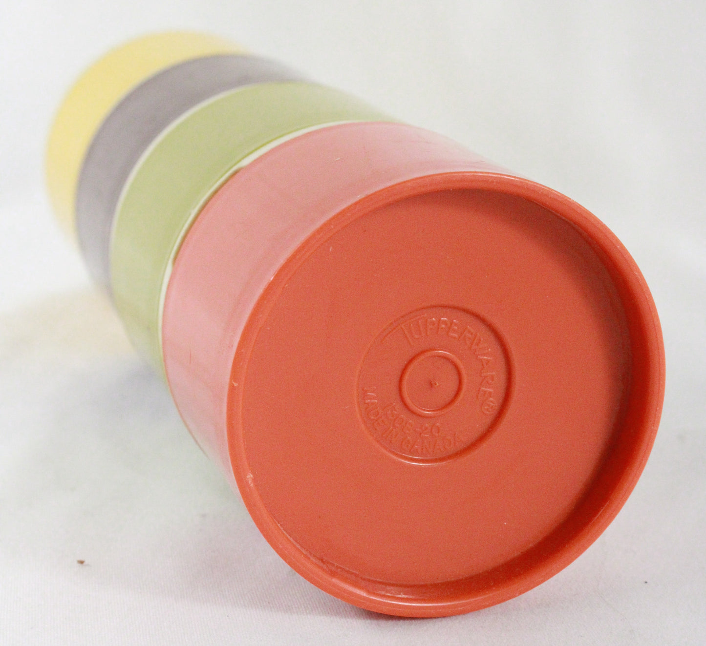 Vintage Tupperware Stacking Spice Shaker Set - Four Tier Earth Tones