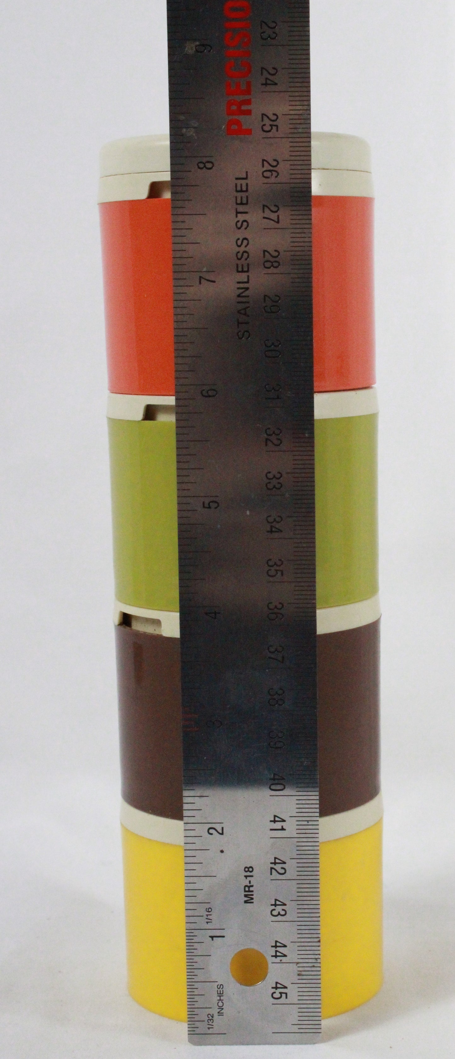 Vintage Tupperware Stacking Spice Shaker Set - Four Tier Earth Tones