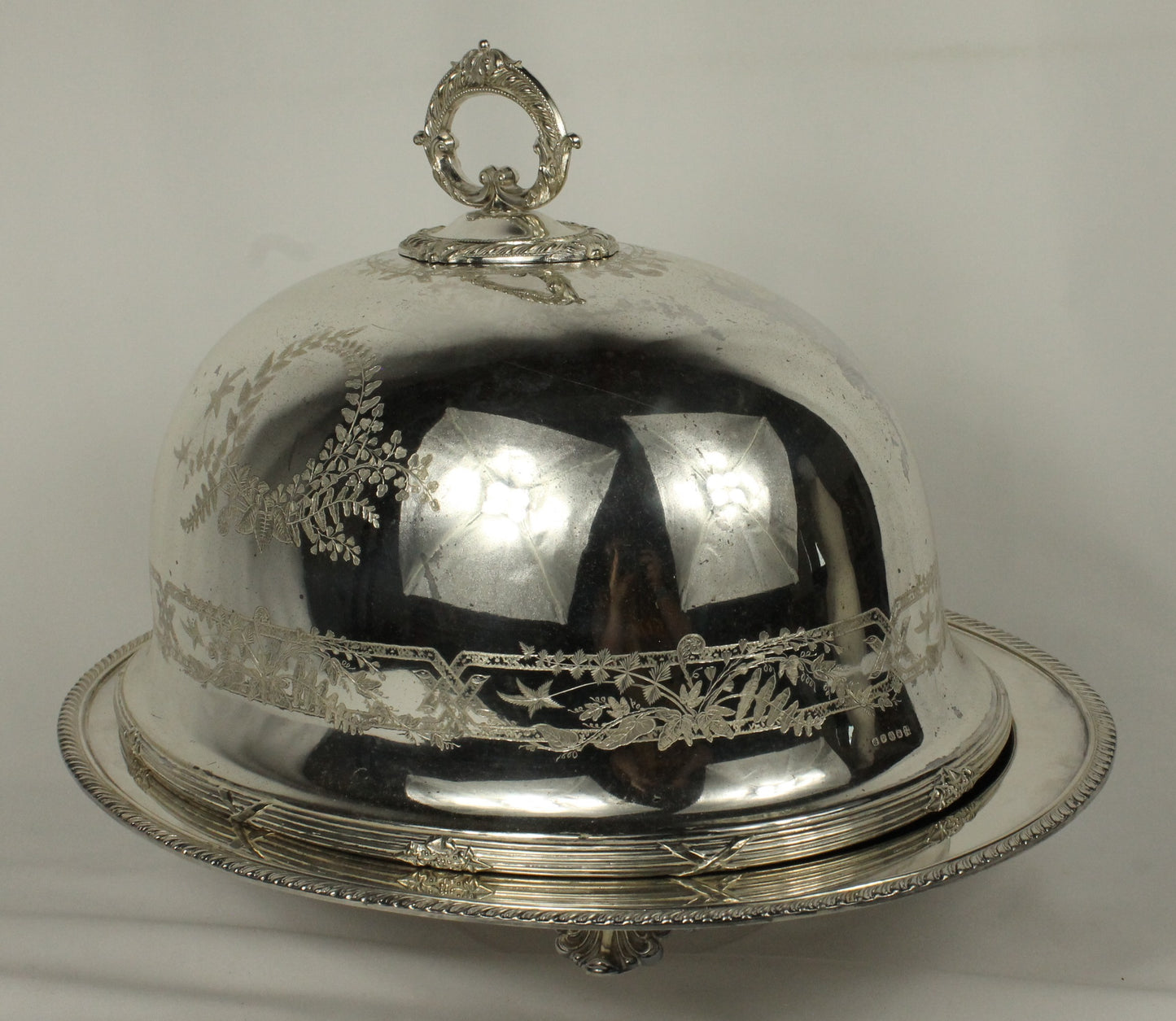 WM. A. Rogers S.P. Copper Tray and Dome